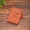 Ladies' Multi Zipper Pocket Wallet with Buckle Closure, Credit Card Slot, and ID Card Clip  Fashionable Daily Carrying Mini Wallet
