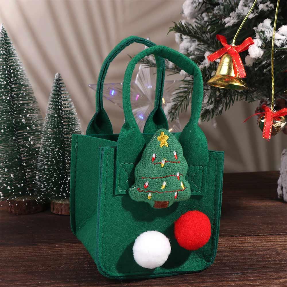 Candy Bag Christmas Treat Bags Felt Children's Candy Bag Christmas Candy Bag  New Year Gift