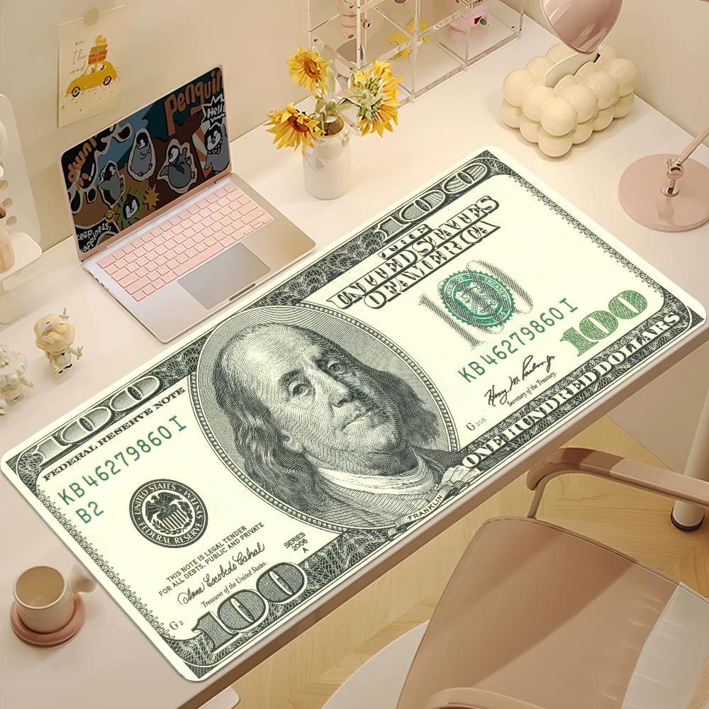 Money Classic Dollar Funny Mouse Pad Nonslip Thickened MousePad Student Gaming Cushion Large Writing Lockedge Office