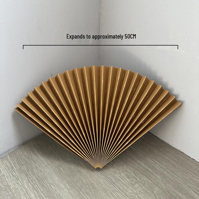 Roter halbkreisförmiger Bambuspapierfächer für Hochzeits- und Eventdekoration