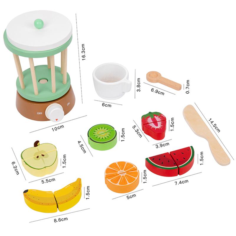 Wooden Kitchen Pretend Play Set Montessori Simulation Plates Dishes Accessories Playset Toy for Toddlers Gifts Ages 3+