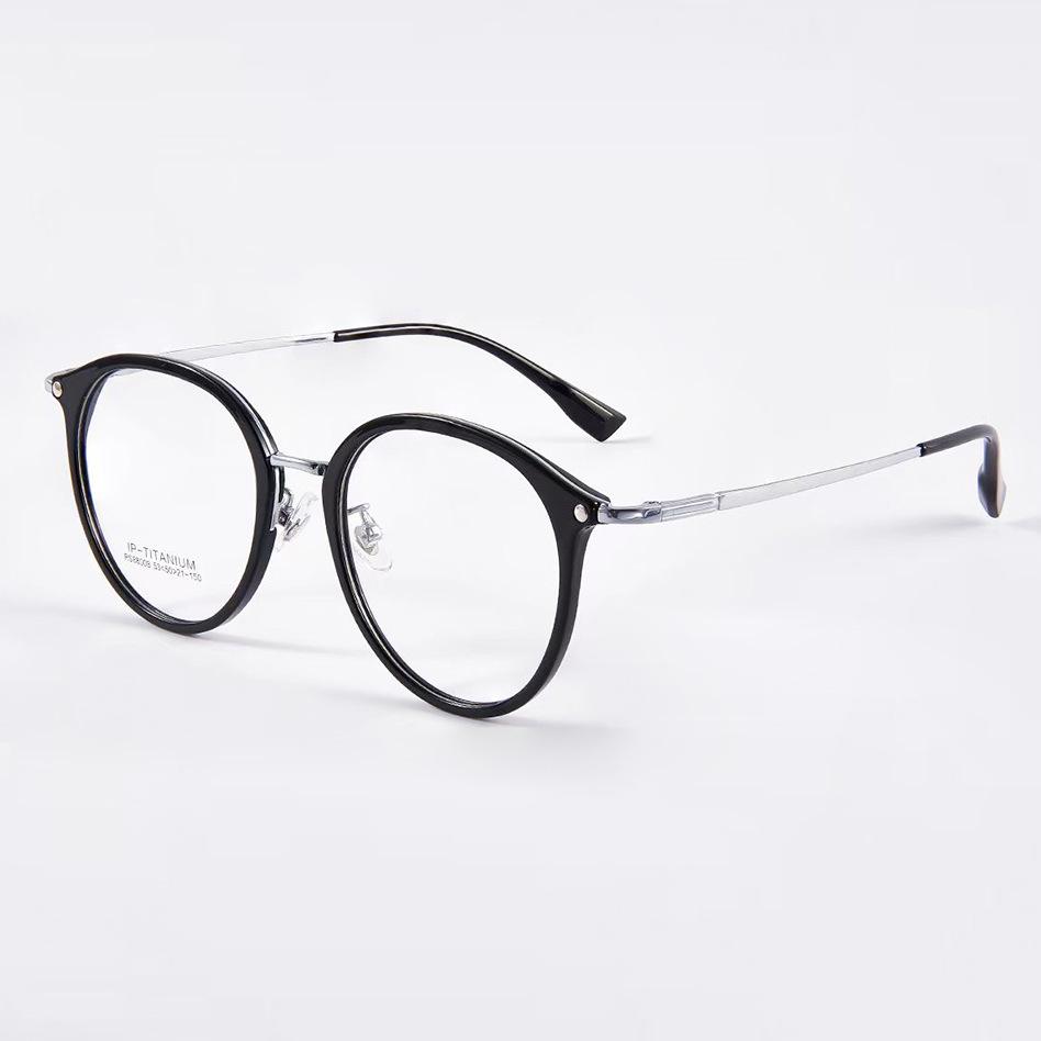 Trendy Large Cat Eye Retro European & American Style Titanium Eyeglass Frame