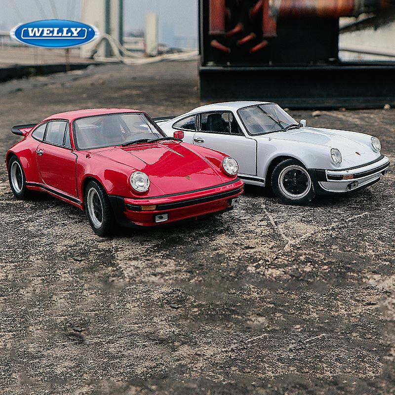Welly 1/24 1971 Porsche 911 Turbo 3.0 Alloy Sports Car Model Diecasts Metal Classic Vehicles Car Model High Simulation Kids Gift