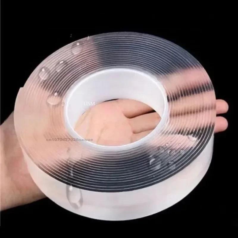 Nano Double Sided Adhesive Tape Extra Strong Glue Two Face Masking Tape Waterproof Traceless Strip Reusable Double Face Tape
