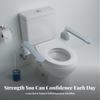 Toilet Safety Grab Bar No-Tools-Needed Bathroom Aid Sturdy for Seniors, Disabled