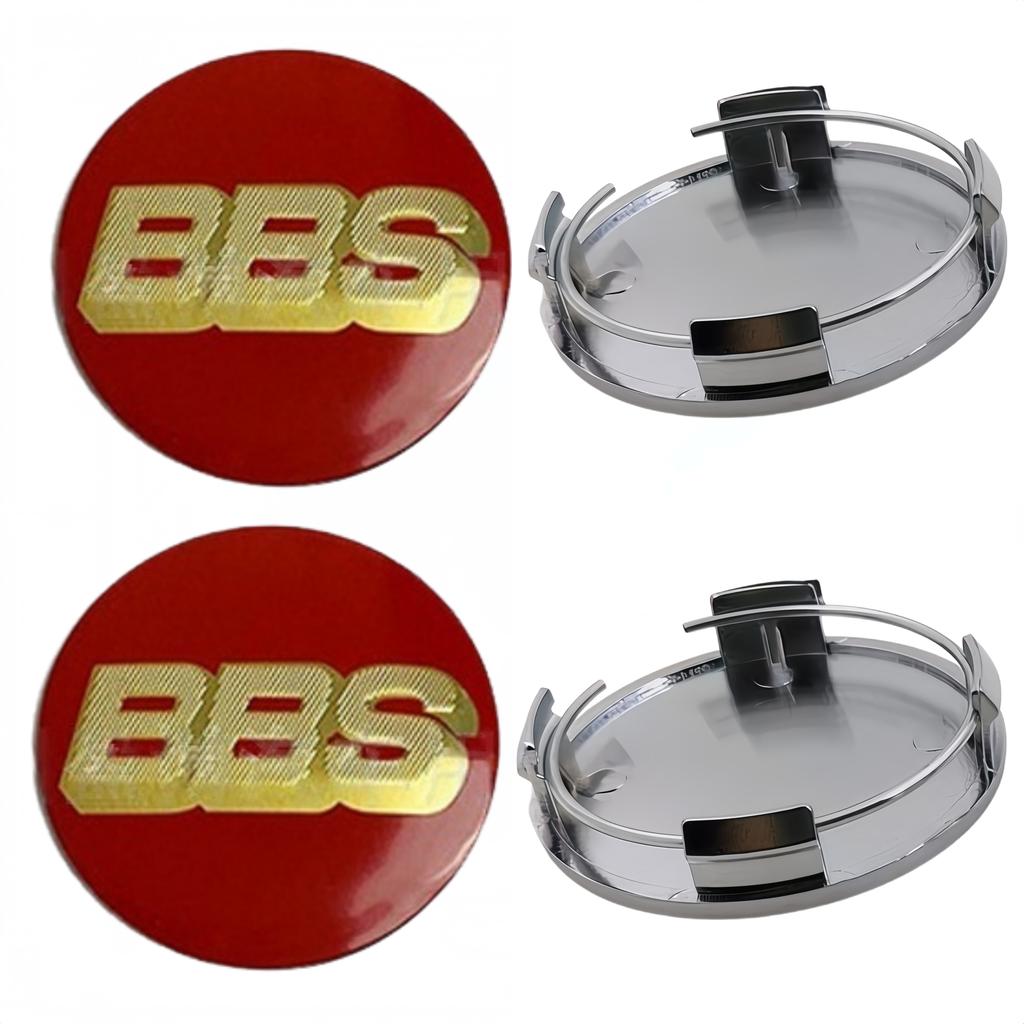 4 Pezzi 65mm Emblema Logo BBS Distintivo Tappi Centrali Ruota Auto Copriruota Cerchioni Coprimozzo Auto