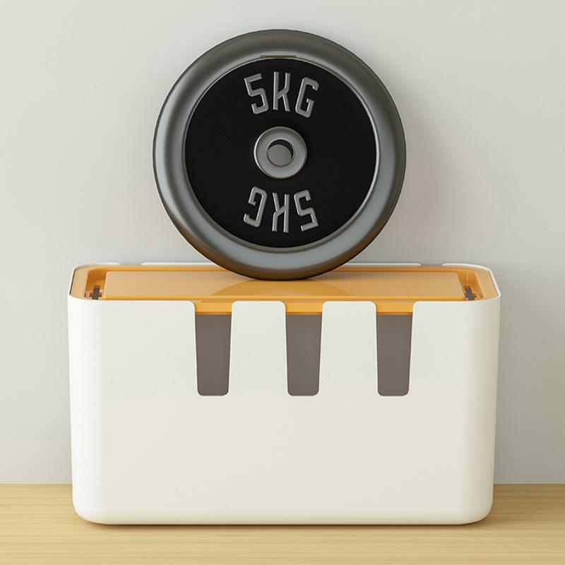 Cable Tidy Box Management Case Space Saving Decor Multifunction Holder Cord Organizer for Tabletop Office Loose Wires Bedroom