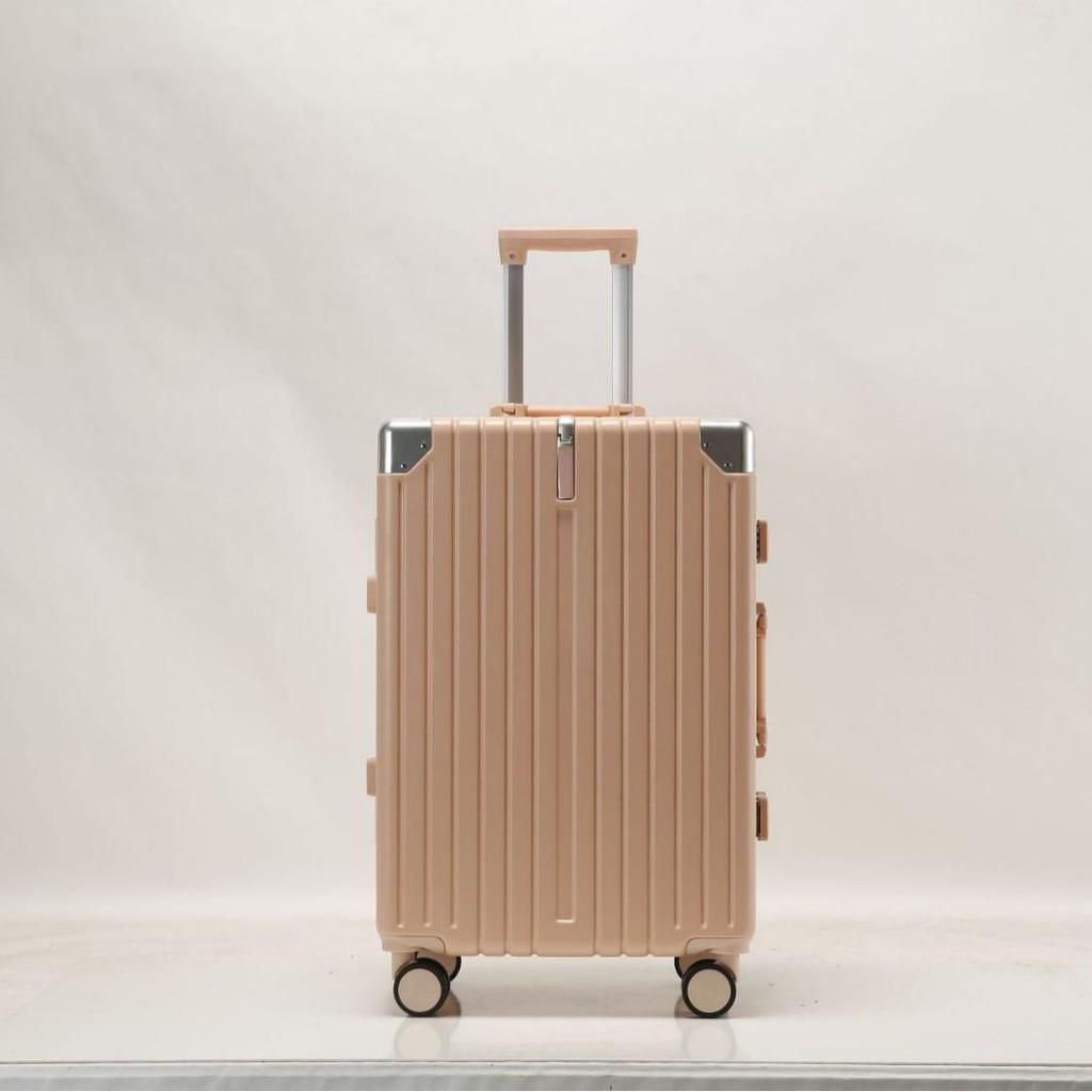 20-Inch Aluminum Frame Trolley: Sturdy, Durable, Lockable Cabin Case for Men & Students
