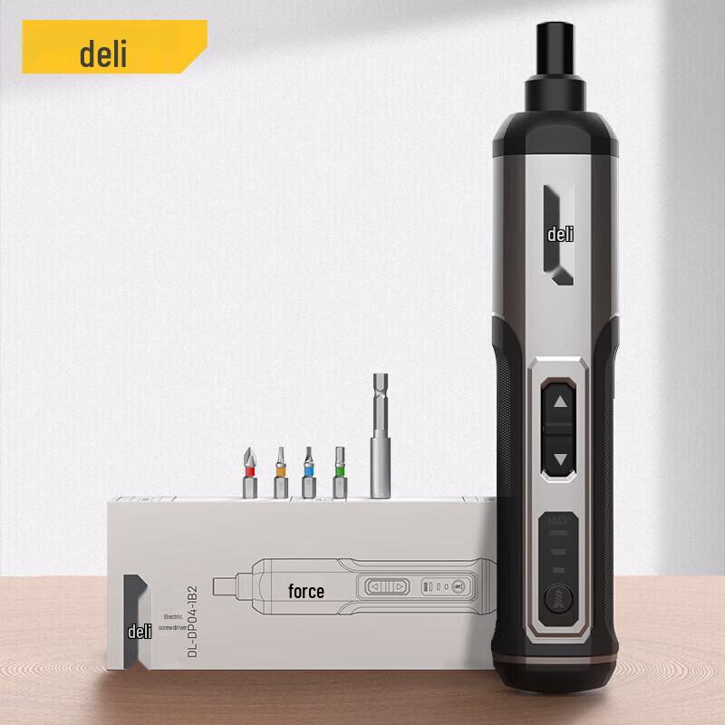 

Deli 4V Cordless Electric Screwdriver Set CN plug (adapter included)