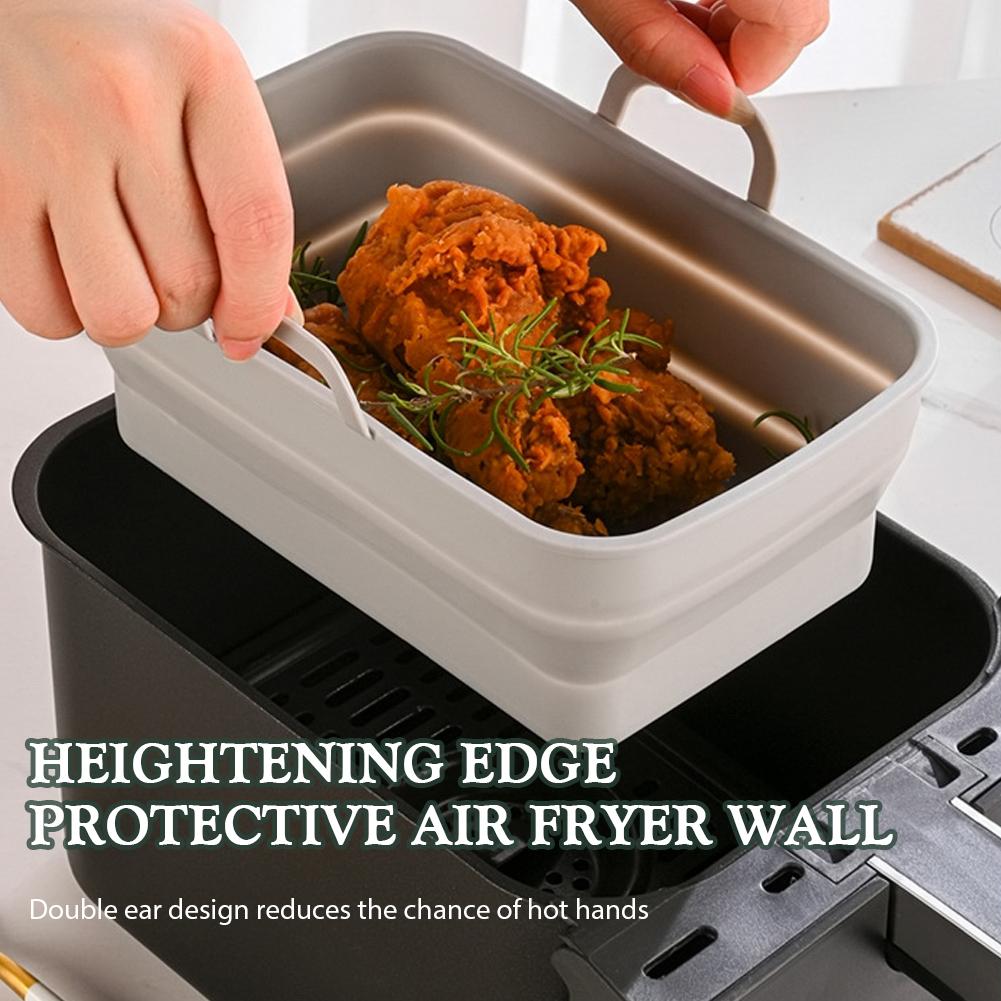 Foldable Silicone Fryer Pan Low High Temperature Resistance Suitable For Restaurant