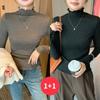 Navava Women Wave Rib TurTle Neck Long Sleeve T shirT nT3105