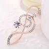 New Korean Fashion Elegant Notes With Rhinestone Brooch Men And Women Suit Brooch Silk Scarf Buckle Sweater Brooch Coat Pin