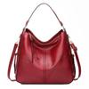 Hobo Bag Leather Women Handbags Female Leisure Shoulder Bags Fashion Purses Vintage  Large Capacity Tote Bag
