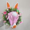 Realistic Design Bunny Bottom Wreath Fresh Decoration Reusable Wreath  Outdoor Decoration