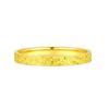 Gold Starry Sky Crushed Ice Ring for Women - Light Luxury Thin Band, Perfect for Couples
