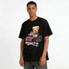Street King Teddy Bear Retro Truck Graphic Casual Tee Pure cotton T-shirt