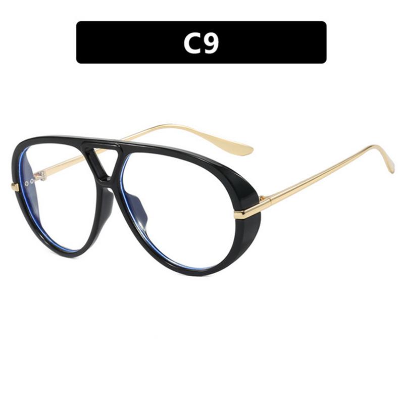 

Large Frame Pilot Style Fashion Eyeglasses - Frog-Eye Unique Design New Model Personalized Myopia Glasses Hyperopia Plus5.0