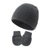 4PCS Baby Beanie Hat And Mittens Set Cotton Infant Newborn Anti Scratch Gloves Soft Warm Breathable Cap For 0-12 Months Everyday Wear Boys Girls