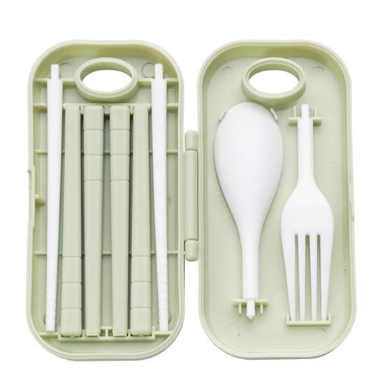 Cutlery Set Creative Reusable PP Portable Students Cutlery Set Outdoor