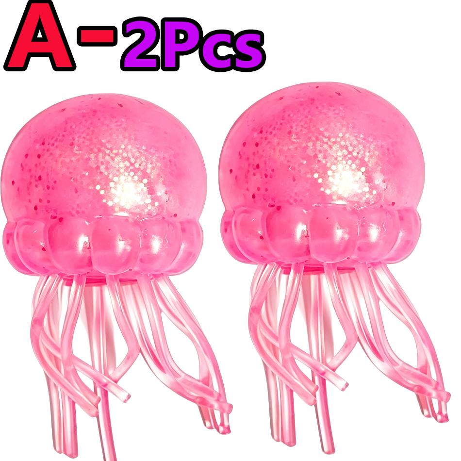 Popular  Jellyfish Octopus Soft Squeeze Fidget Toys Bead Filled Maltose Texture Soft Jelly-Like Stress Relief Squishy Toy