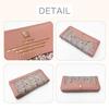 K-PARTS Bebe Dayan [Wallpaper] Round Zipper Long Wallet for Women and Girls, Featuring Bebe Dayan Cat Design, Cute Cat Accessories, Gift, Wachifield