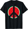 Palästina T-Shirt Wassermelone Friedenssymbol Unisex T-Shirt