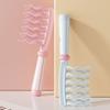 Curly Hair Wide Tooth Comb Curls Detangling Comb with Double Row Wavy Tooth Anti-static Home Salon Wavy Thick Long Hair Styling Comb