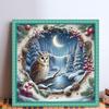 Winter Printed Cross Stitch Kit DIY 11CT Embroidery Craft Set Home Decoration