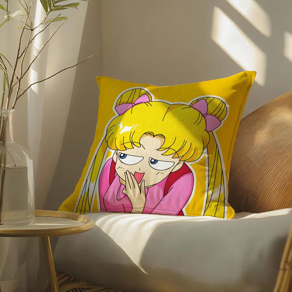 S-Sailoranimem-Moon Pillow Case Pillowcase, Double-Sided Printed, Sofa Cushion, Bedroom Headboard