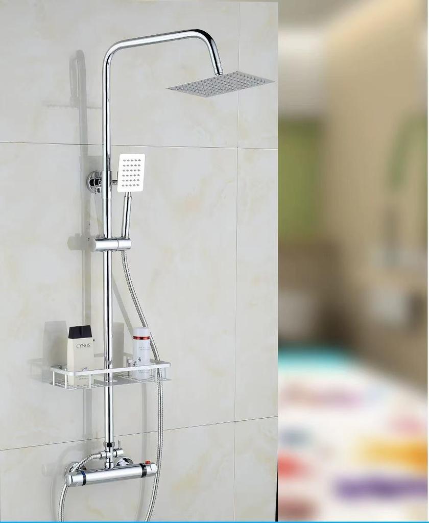 Thermostatic Solar Water Heater Valve: Cold/Hot Shower Mixer & Faucet