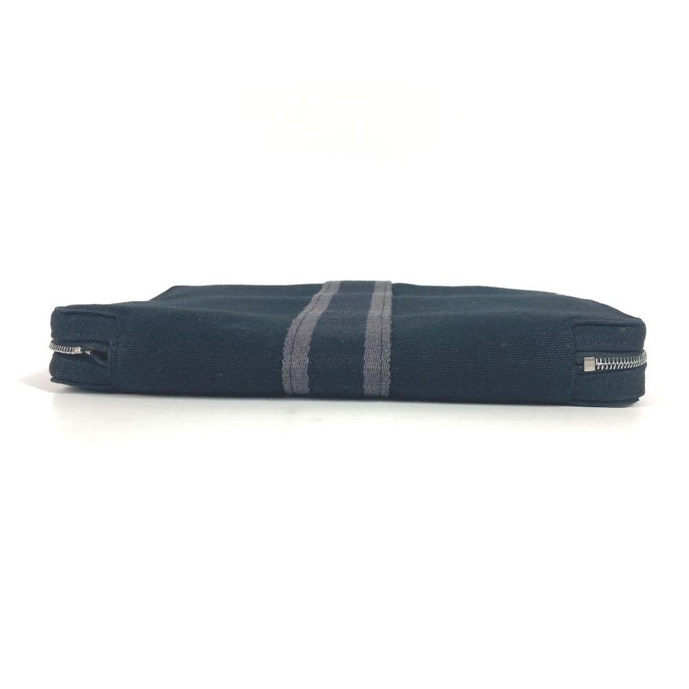 HERMES Fourre Tout Multi-pouch Makeup pouch Jewelry case Pouch cotton Black