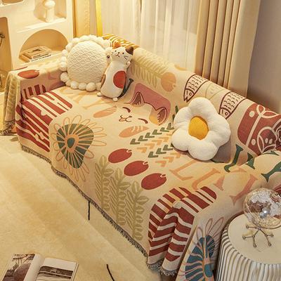 Toalha de Sofá Simples Moderna Universal Quatro Estações Almofadas de Assento Capa de Sofá Abrangente Capa de Almofada Toalha Chenille Anti-Riscos