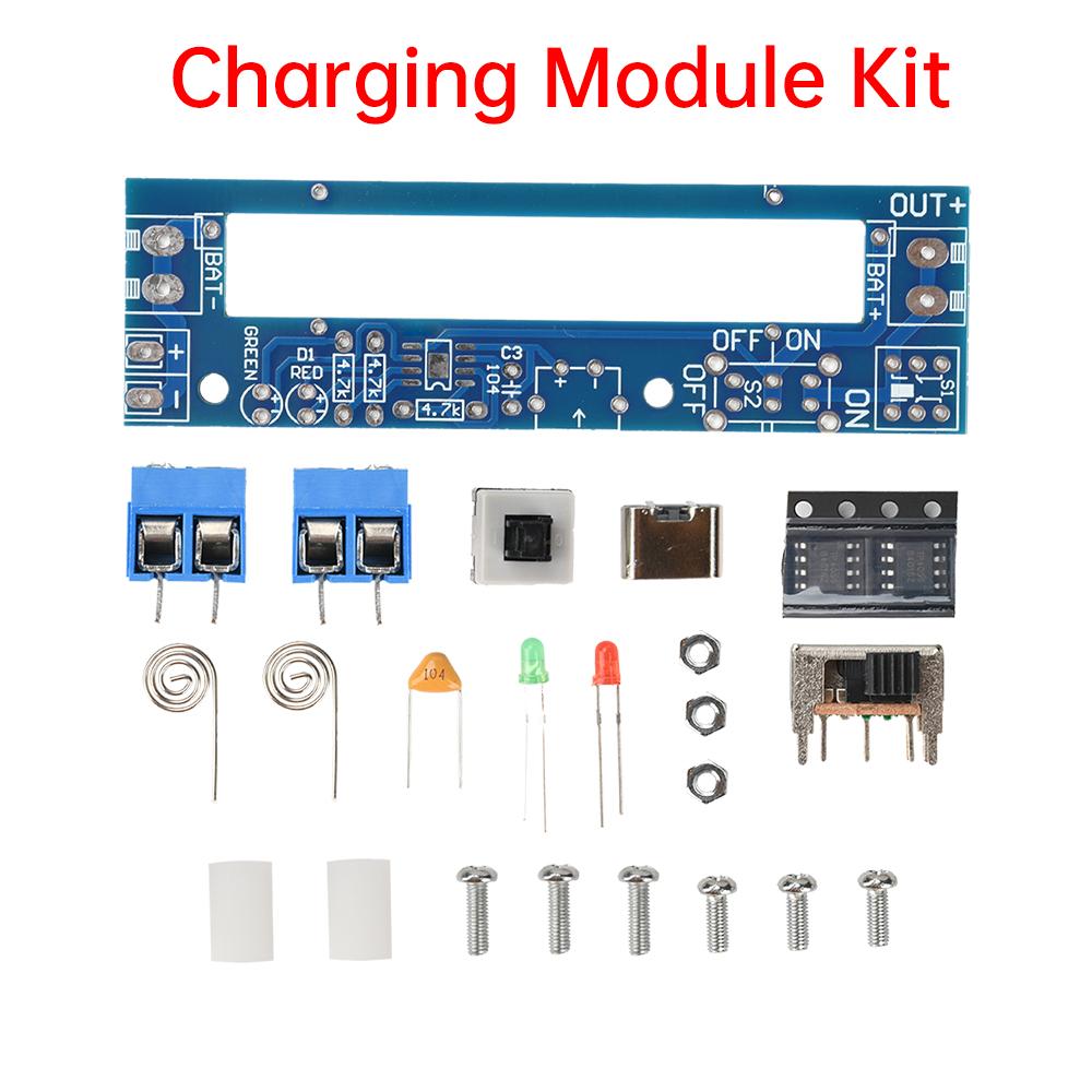 Li-ion Battery Holder DC1.7V Power Bank Battery Charging Module 1861O Battery Holder with Type C Port