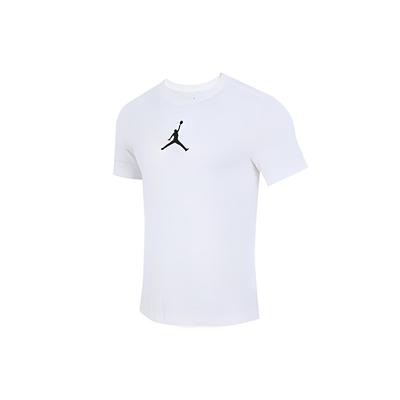 Jumpman Logo Print Sport Crew Neck Short Sleeve T-Shirt Men Tops White CW5191-102