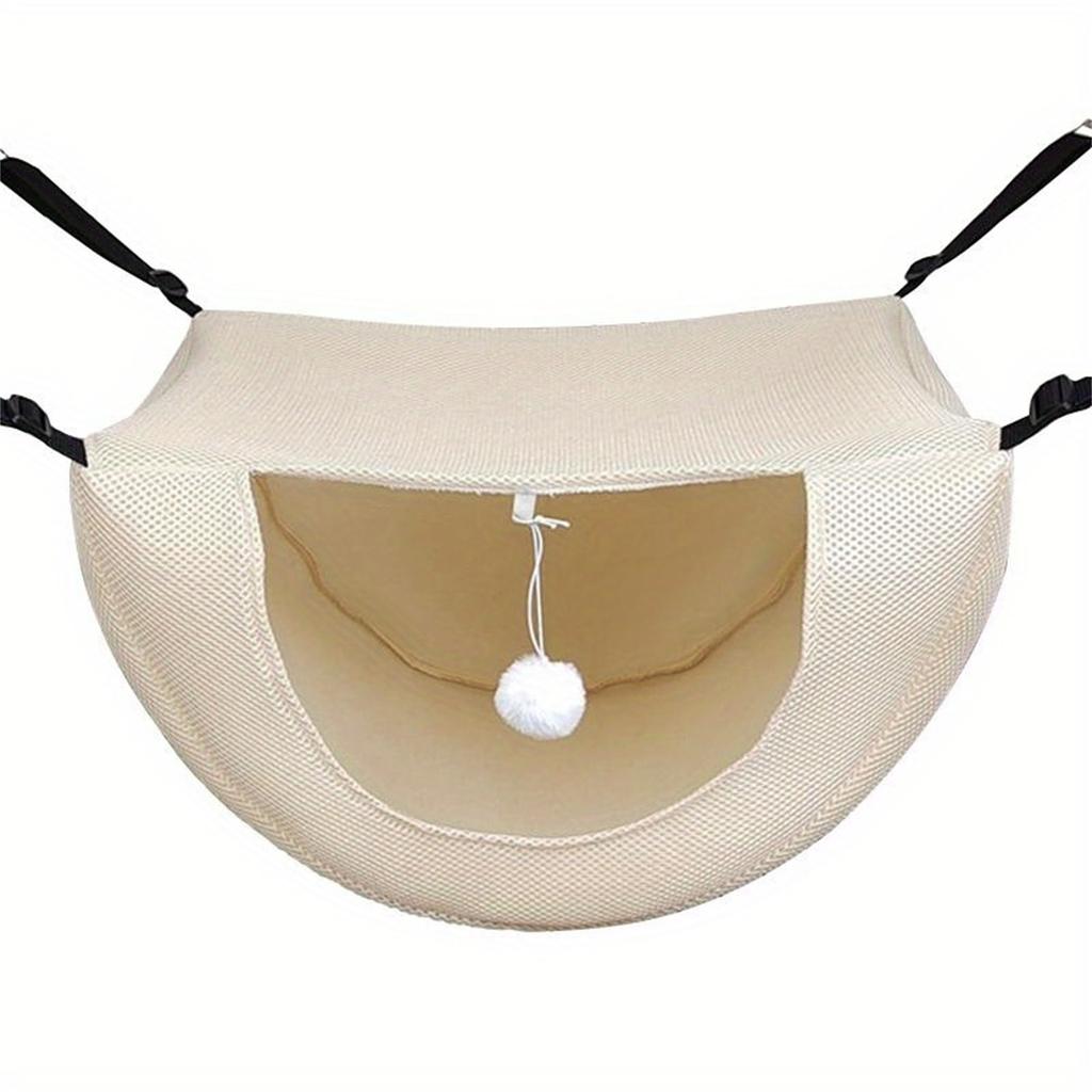 All  Breathable Cats Cage , Ventilated Sandwich Mesh Hanging Cats Bed, Comfortable Elevated Pet For Sleeping & Relaxing