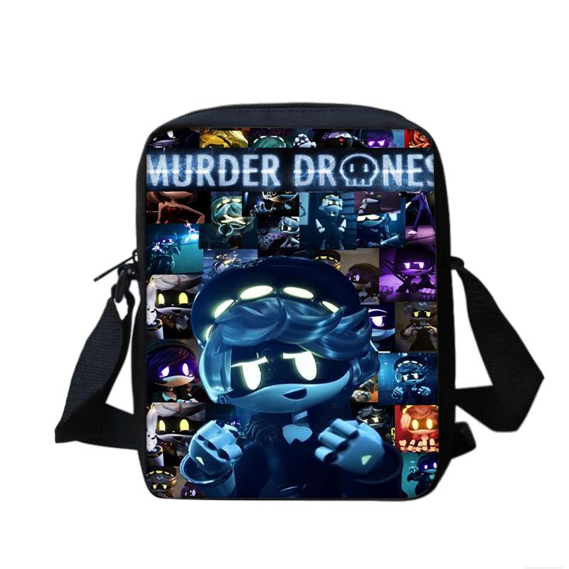 Bolso de hombro Murder Drones versátil de dibujos animados gran capacidad nuevo bolso de hombro regalo perfecto para niños y niñas en cumpleaños escolares