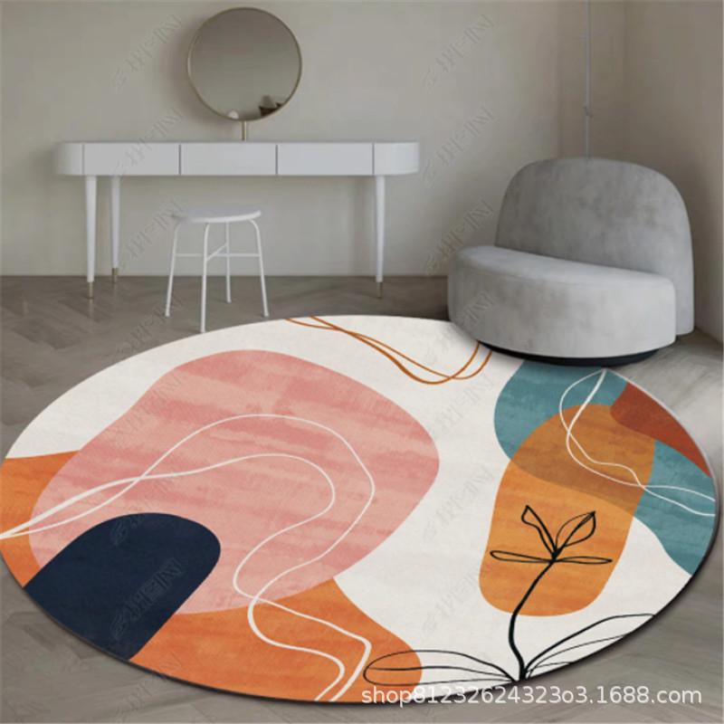 

Круглый ковер, Простой диван, Подушка для гостиной, Подушка для спальни, Стул с гребенкой, Игровое вращающееся кресло, Подвесная корзина Diameter 60cm