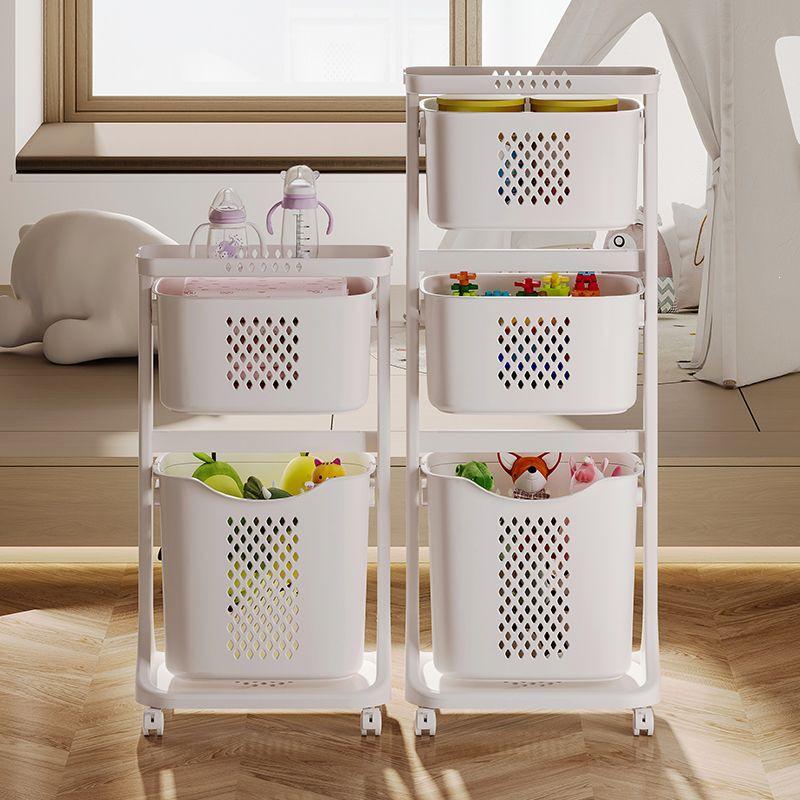 Three-Tier Laundry Hamper and Storage Shelf for Clothes, Underwear, and Socks