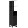 Bathroom Furniture Set Black Oak Effect 35 X 37.5 X 166 Cm