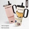 Giant Insulated 316 Stainless Steel Cup for Girls with Handle, High Appearance, Ice Buster, Car Portable.