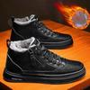 Men's Winter Retro Plush Cotton Shoes Warm Anti Slip Snow Boots Outdoor Casual Sports Footwear