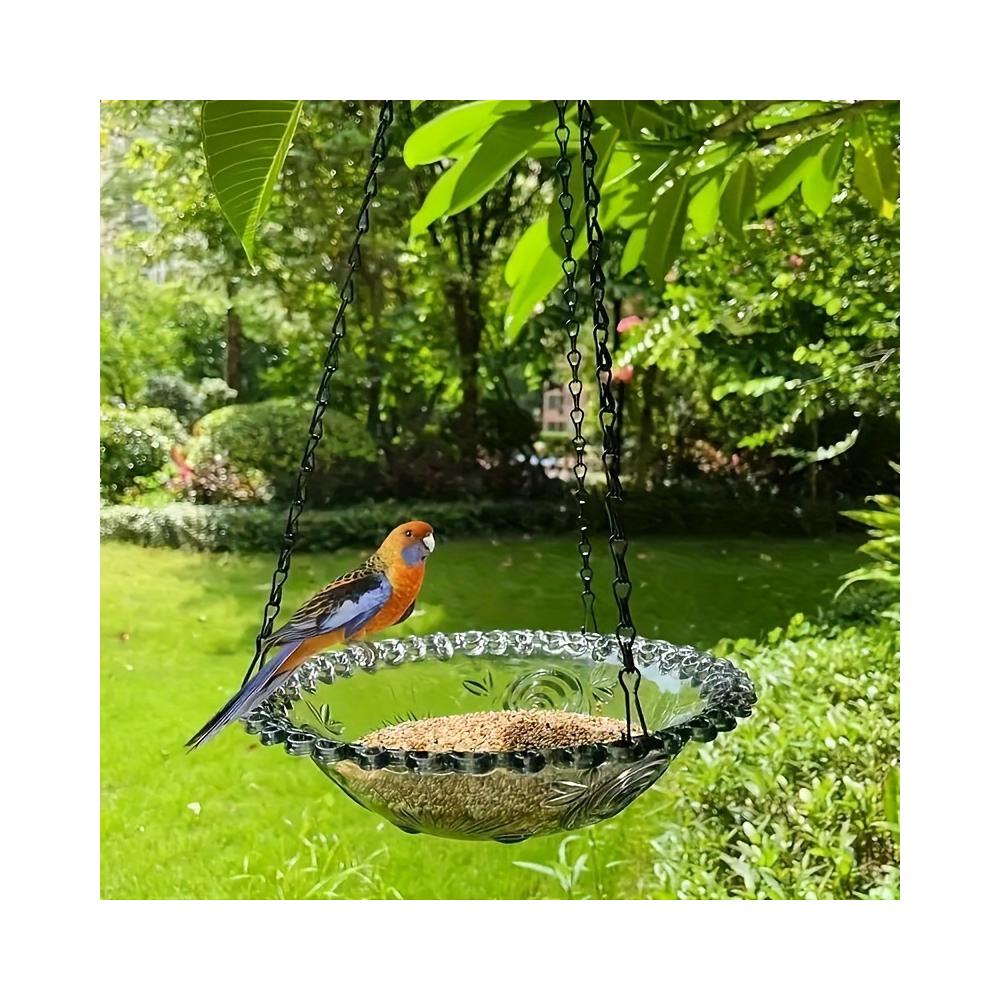 Hanging Bird Bath Feeder Birdbath Fo Garden Outdoor Yard Farm Decor Humming Bird Feeder Tray for Bird Lovers Birdbath Bowl