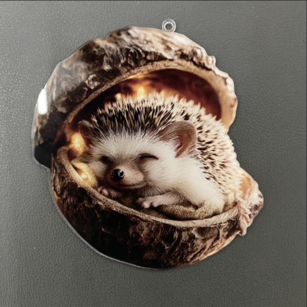 

Pine Cone Shape Animal Acorn Ornament Pine Cone Ornament Christmas Ornament Hedgehog