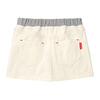 Miki House 10-1711-494 Denim Skirt, Hickory Logo, Simple, Girls, Baby, Kids, Children's Clothing, White, 130 Cm