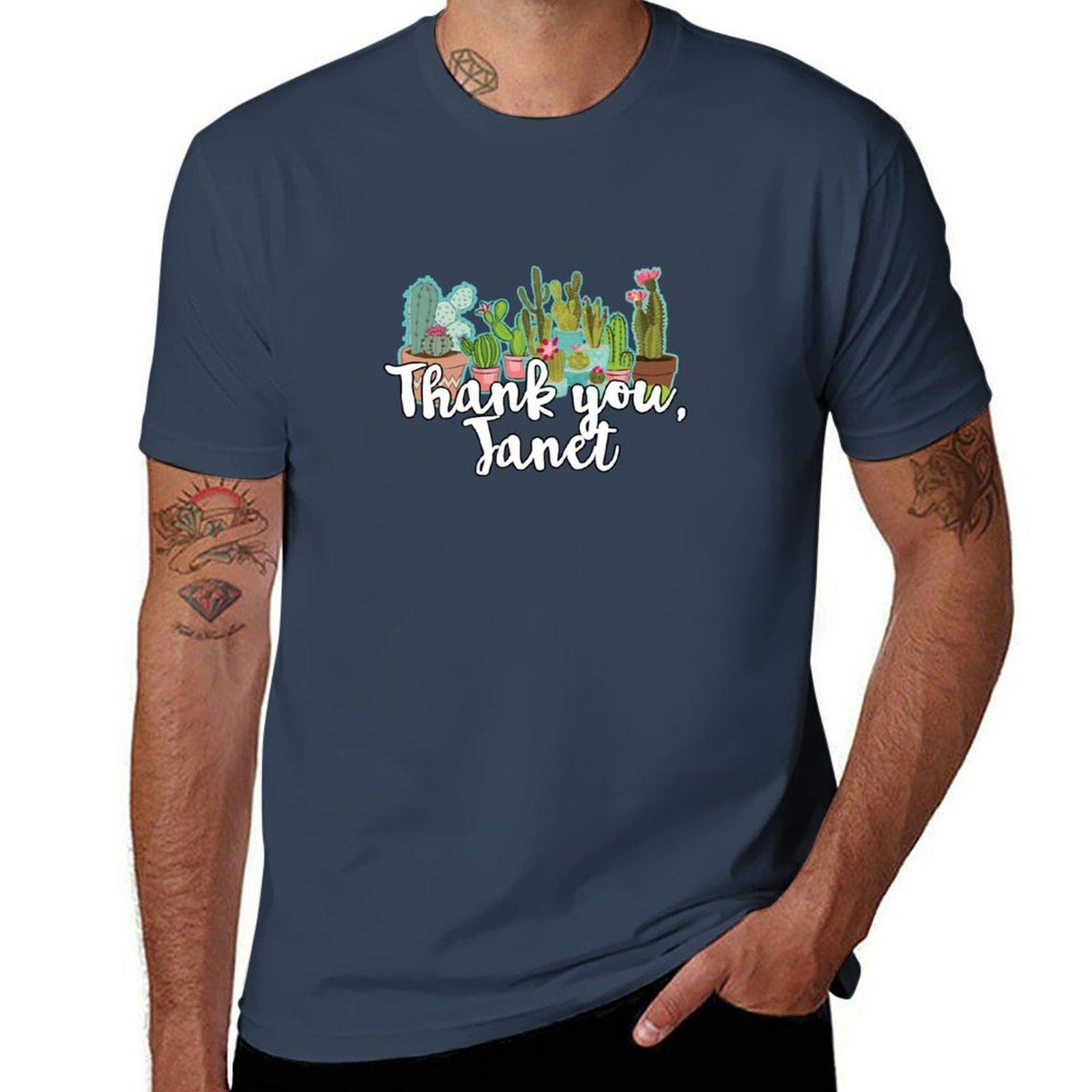 thank you janet TShirt Sweat Resistant Workout Tee Shirt S