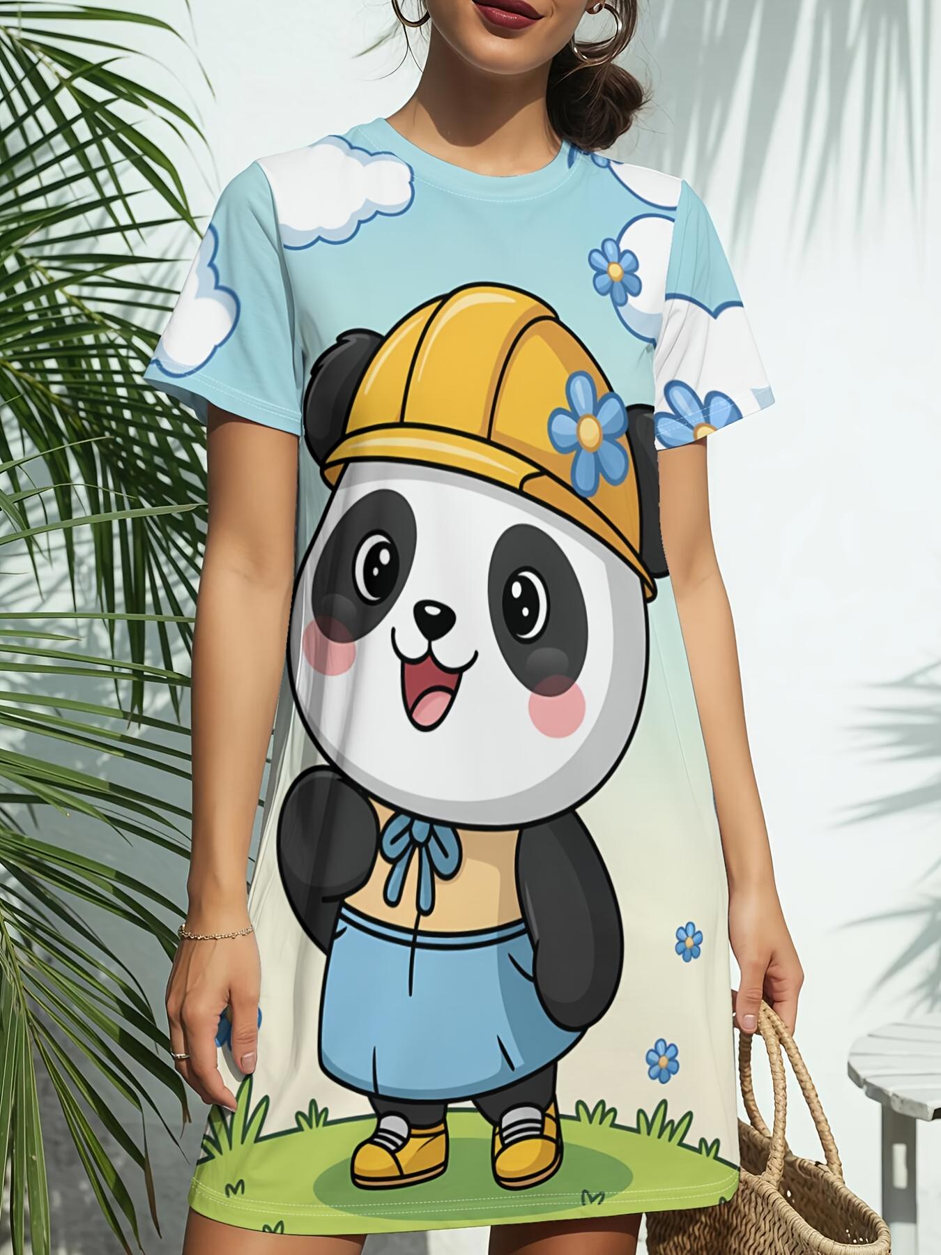 

Women s New Crew Neck Short Sleeve T-Shirt Dress. American Trend Digital Print. Casual ; Versatile for Spring and Summer. Elegant ; Chic Wo s Dress XS дубильная кора