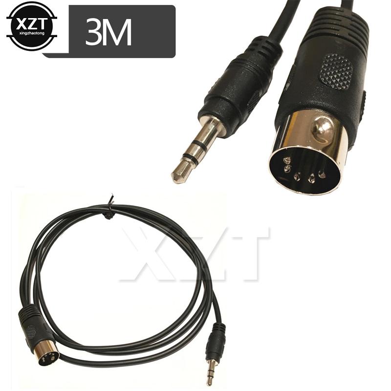 Hot sale Audio Extension Line Din 5 Pin Din MIDI Male Plug To 3.5mm Male Stereo Jack Audio Extension Cable of 0.5m/1.5M/ 3MGood product