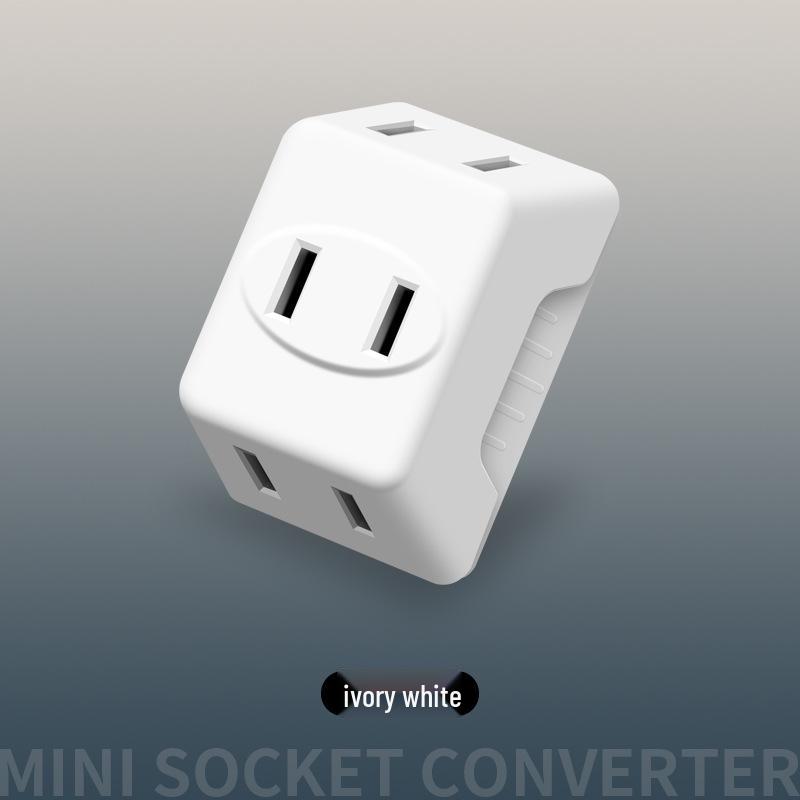 Convenient Multi-Hole 1-to-3 US Standard Plug & Socket Converter