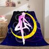 Japanese anime cute cartoon theme Sailor Moon Tsukino Usagi blanket suitable for home beds, sofa covers, office nap, outdoor warm blankets O12