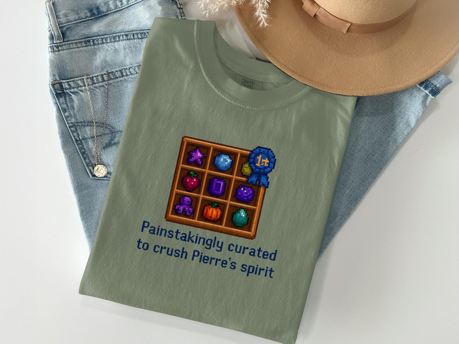 Stardew Valley T-Shirt Pixel Art, Cozy Gaming Video Game Tee, Stardew Merch Gamer Gift, Indie Game Stardew Valley Gift Shirt M
